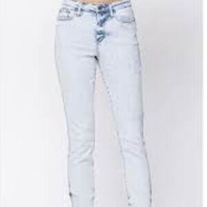 Judy Blue Hi-Rise Slim Fit Acid Wash Jeans